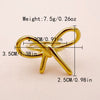 Wholesale Women's Stainless Steel Fashion Bow Ring With Electroplating