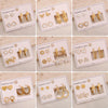 Wholesale Women's Stainless Steel Fashion Earrings With Star And Heart Shape Patterns Electroplated