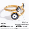 Wholesale Women's Stainless Steel Fashion Jewelry Electroplated Ring With Heart Wave Geometric Animal Zodiac Letter Number And Text Patterns
