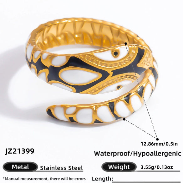 Wholesale Women's Stainless Steel Fashion Jewelry Electroplated Ring With Heart Wave Geometric Animal Zodiac Letter Number And Text Patterns