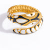 Wholesale Women's Stainless Steel Fashion Jewelry Electroplated Ring With Heart Wave Geometric Animal Zodiac Letter Number And Text Patterns