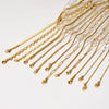 Wholesale Women's Stainless Steel Fine Blade Chain Twist Chain Geometric Pattern Bracelet With Pvdp Furnace Real Gold Processing