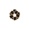 Wholesale Women's Stainless Steel Flower And Heart Shape Retro Fashion Ring With Electroplating