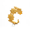 Wholesale Women's Stainless Steel Flower Opening Adjustable Ring With Electroplating And Retro Style