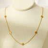 Wholesale Women's Stainless Steel Flower Pendant Necklace With 18K Gold Electroplating