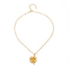 Wholesale Women's Stainless Steel Fourleaf Clover Pendant Necklace With Electroplating Design And Ochain