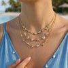 Wholesale Women's Stainless Steel Geometric Animal Style Necklace With Pvd Furnace Vacuum Real Gold Plating