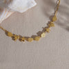 Wholesale Women's Stainless Steel Geometric Animal Style Necklace With Pvd Furnace Vacuum Real Gold Plating