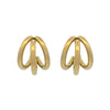 Wholesale Women's Stainless Steel Geometric Asymmetrical Ring And Earrings 14K Gold Plated