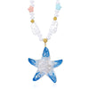 Wholesale Women's Stainless Steel Geometric Bow Star Pattern Electroplated Necklace