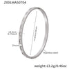 Wholesale Women's Stainless Steel Geometric Bracelet Set Inlaid With Zircon And Plated With 18K Real Gold