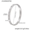 Wholesale Women's Stainless Steel Geometric Bracelet Set Inlaid With Zircon And Plated With 18K Real Gold