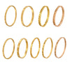 Wholesale Women's Stainless Steel Geometric Bracelet Set Inlaid With Zircon And Plated With 18K Real Gold