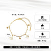 Wholesale Women's Stainless Steel Geometric Butterfly Anklet With Steel Beads Electroplated Original Design