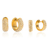 Wholesale Women's Stainless Steel Geometric Circle Pattern Vacuum Plated Earrings