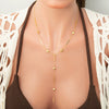 Wholesale Women's Stainless Steel Geometric Clavicle Chain Necklace Electroplated 18K Gold Fashion Ol Style