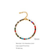 Wholesale Women's Stainless Steel Geometric Crystal Color Zircon Electroplated Bracelet Highend Jewelry