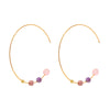 Wholesale Women's Stainless Steel Geometric Cshaped Electroplated Earrings For Spring And Summer