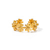 Wholesale Women's Stainless Steel Geometric Daisy Flower Open Ring With Electroplating Design