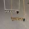 Wholesale Women's Stainless Steel Geometric Devil's Fang Necklace With Electroplating And Real Gold Color Retention
