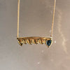Wholesale Women's Stainless Steel Geometric Devil's Fang Necklace With Electroplating And Real Gold Color Retention