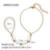 Wholesale Women's Stainless Steel Geometric Diamond Inlaid Ring Bracelet