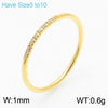 Wholesale Women's Stainless Steel Geometric Diamond Set Ring And Bracelet