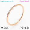 Wholesale Women's Stainless Steel Geometric Diamond Set Ring And Bracelet