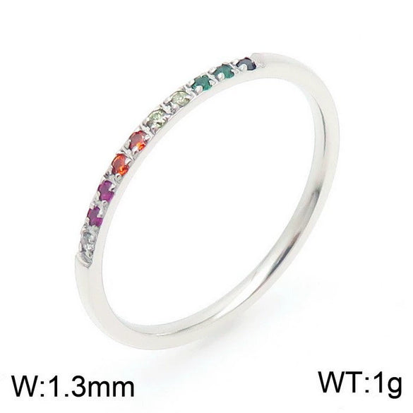 Wholesale Women's Stainless Steel Geometric Diamond Set Ring And Bracelet