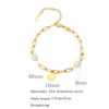 Wholesale Women's Stainless Steel Geometric Double Ring Buckle Multi Layer Electroplated Bracelet Jewelry