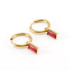 Wholesale Women's Stainless Steel Geometric Drop Shape Electroplated Earrings