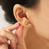 Wholesale Women's Stainless Steel Geometric Earrings Set With Pvd Furnace Vacuum Real Gold Plating