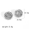 Wholesale Women's Stainless Steel Geometric Earrings With Electroplating And Highend Style