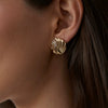 Wholesale Women's Stainless Steel Geometric Earrings With Electroplating And Highend Style