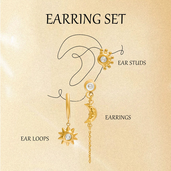 Wholesale Women's Stainless Steel Geometric Earrings With Electroplating Light Luxury High End Non Fading