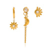 Wholesale Women's Stainless Steel Geometric Earrings With Electroplating Light Luxury High End Non Fading