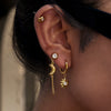 Wholesale Women's Stainless Steel Geometric Earrings With Electroplating Light Luxury High End Non Fading