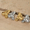 Wholesale Women's Stainless Steel Geometric Earrings With Electroplating Simple And Light Luxury Design