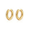 Wholesale Women's Stainless Steel Geometric Earrings With 18K Gold Plated Electroplating