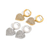 Wholesale Women's Stainless Steel Geometric Earrings With Love Design And Electroplating Process Light Luxury High End Non Fading Jewelry