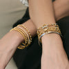 Wholesale Women's Stainless Steel Geometric Electroplated Bracelet Highend Jewelry