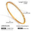 Wholesale Women's Stainless Steel Geometric Electroplated Bracelet Highend Jewelry