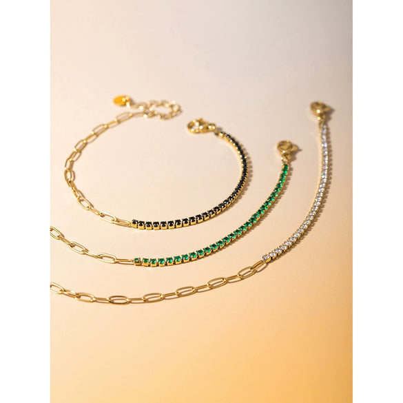 Wholesale Women's Stainless Steel Geometric Electroplated Claw Chain Personality Bracelet Jewelry