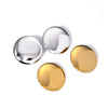 Wholesale Women's Stainless Steel Geometric Electroplated Disc Earrings Jewelry