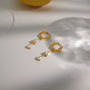 Wholesale Women's Stainless Steel Geometric Electroplated Earrings