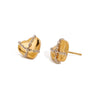 Wholesale Women's Stainless Steel Geometric Electroplated Love Matching Chain Earrings Jewelry