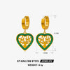 Wholesale Women's Stainless Steel Geometric Electroplating Tree Of Life Fashion Retro Earrings