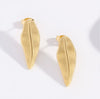 Wholesale Women's Stainless Steel Geometric Exaggerated Metal Earrings With Electroplating