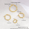 Wholesale Women's Stainless Steel Geometric Exaggerated Metal Earrings With Electroplating