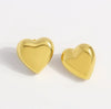 Wholesale Women's Stainless Steel Geometric Exaggerated Metal Earrings With Electroplating